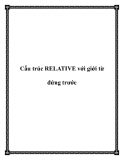 Cấu trúc RELATIVE với giới từ đứng trước