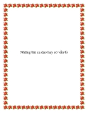 Những bài ca dao hay có vần G