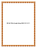 Đề thi Tiền tệ-ngân hàng 2010 ĐH23QT2