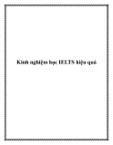 Kinh nghiệm học IELTS hiệu quả