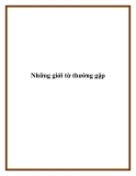Những giới từ thường gặp