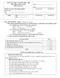 Tổng hợp đề kiểm tra Tiếng Việt lớp 4 giữa học kì 1 năm 2008-2009 trường TH Nguyễn Bỉnh Khiêm