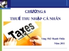 Thuế thu nhập cá nhân chương 6: [Tăng Thị Thanh Thủy] - Hướng dẫn mới nhất