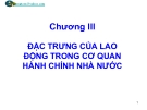 Chương II Đặc trưng của lao động trong cơ quan hành chính nhà nước