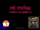 Bài giảng hệ thống thông tin quản lý [mới nhất]