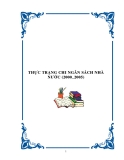 Thực trạng chi ngân sách nhà nước giai đoạn 2000-2005