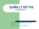 Bài giảng Quản lý đô thị: Chương III (TS Võ Kim Cương) chuẩn nhất