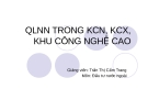 Quản lý nhà nước trong khu công nghiệp, khu công nghệ cao: Kinh nghiệm và giải pháp