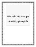 Điêu khắc Việt Nam qua các thời kỳ phong kiến