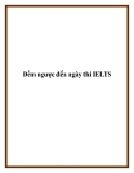 Đếm ngược đến ngày thi IELTS