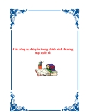 Công cụ chính sách thương mại quốc tế chủ yếu: Tổng hợp đầy đủ