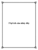 5 lợi ích của nhảy dây