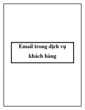 Email trong dịch vụ khách hàng: Kinh nghiệm và Mẹo tối ưu