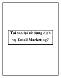 Email Marketing: Tại sao nên sử dụng dịch vụ Email Marketing?