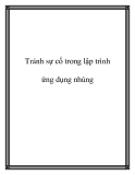 Lập trình ứng dụng nhúng: Cách tránh sự cố hiệu quả
