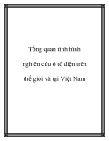 Tổng quan tình hình nghiên cứu ô tô điện: Thế giới và Việt Nam (mới nhất)