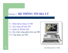 Bài giảng Hệ thống thông tin địa lý Chương 3