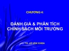 Đánh giá & Phân tích chính sách môi trường - CHƯƠNG 4