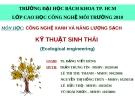 Công nghệ Xanh và Năng lượng Sạch: Kỹ thuật Sinh thái (Ecological engineering)