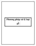 Phương pháp xử lý bụi gỗ hiệu quả, tối ưu nhất
