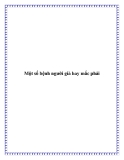 Một số bệnh người già hay mắc phải