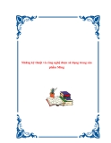 Kỹ thuật và công nghệ trong sản phẩm Ming: Tổng hợp những [tính từ tốt nhất, mới nhất, hiện đại nhất, v.v.]