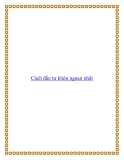 Cách đầu tư khôn ngoan nhất