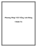 Phương Pháp Viết Tiếng Anh Đúng Chính Tả