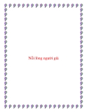 Nỗi lòng người già.
