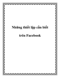 những thiết lập trên fac