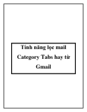 Tính năng lọc mail Category Tabs hay từ Gmail