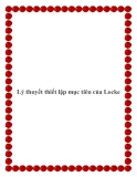 Lý thuyết thiết lập mục tiêu của Locke.