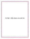 Lô hội - thần dược của mái tóc.