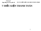 Điều kiện thanh toán [Mới nhất]