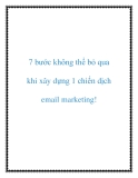 7 bước xây dựng chiến dịch email marketing hiệu quả, không thể bỏ qua!