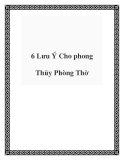 6 Lưu Ý Cho phong Thủy Phòng Thờ