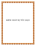 KIỂM SOÁT SỰ TỨC GIẬN.