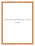 cách làm món cơm chiên dương châu 