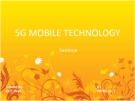 Công nghệ 5G Mobile: [Thông tin chi tiết/Mới nhất/Tổng quan]