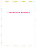 Bấm huyệt đơn giản chữa nôn mửa.