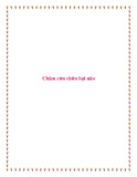 Châm cứu chữa bại não.