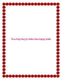 Xoa bóp huyệt chữa đau bụng kinh.