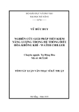 Giải pháp tiết kiệm năng lượng trong hệ thống điều hòa không khí Water Chiller: Nghiên cứu luận văn