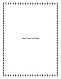 Free Time Activities