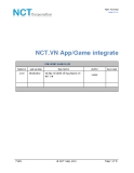 NCT.VN App/Game integrate
