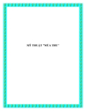 MỸ THUẬT "MÙA THU"