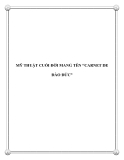 MỸ THUẬT CUỐI ĐỜI MANG TÊN “CARNET DE ĐÀO ĐỨC”