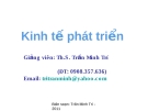 Đề cương kinh tế phát triển: [Hướng dẫn/Tổng quan/Phân tích]