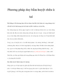 Phương pháp day bấm huyệt chữa ù tai