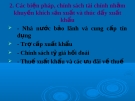 Chính sách, biện pháp tài chính khuyến khích sản xuất và thúc đẩy xuất khẩu